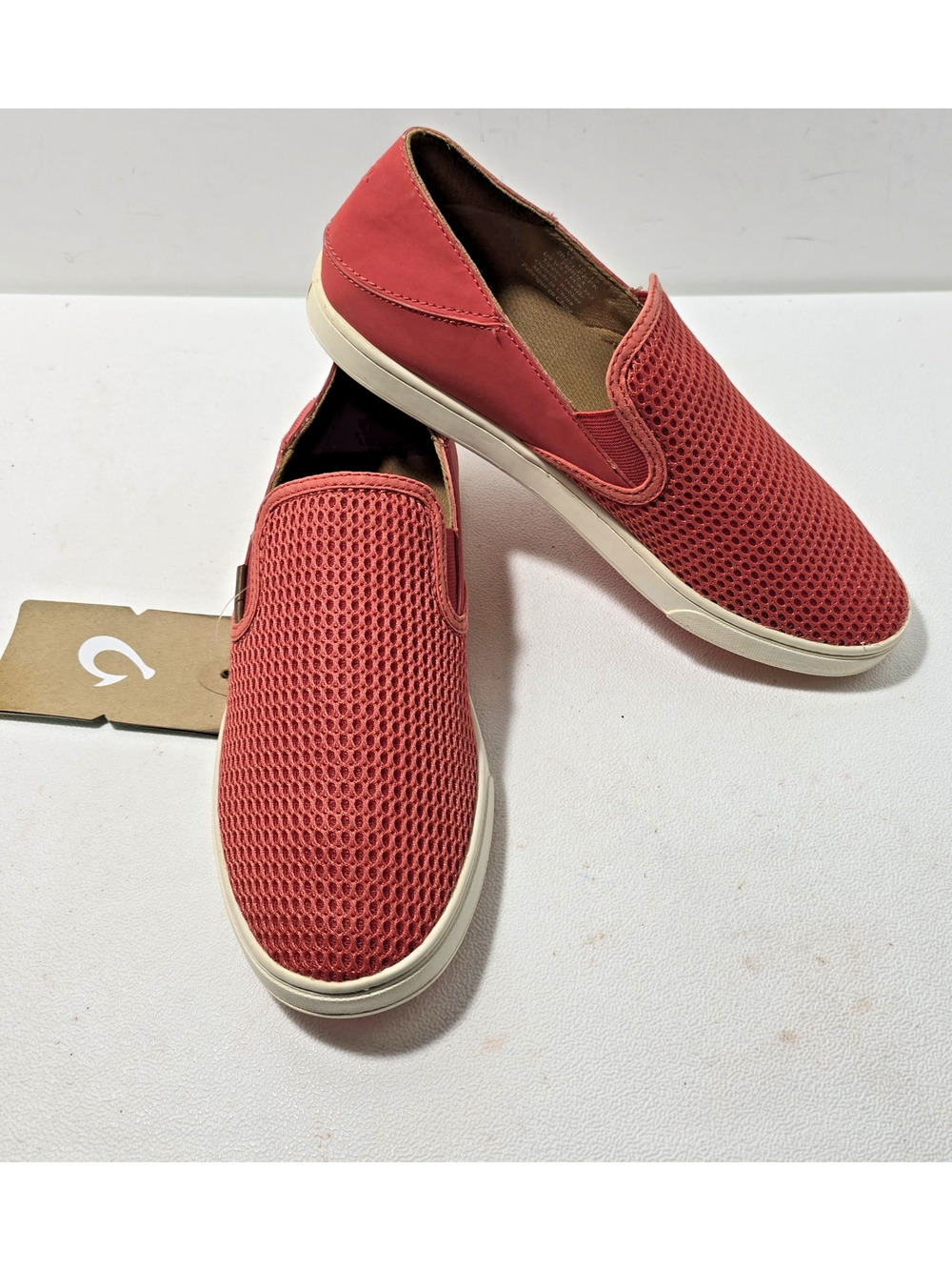 Olukai Women's Pehuea Slip On Shoe Sneaker Flat Paprika Size 9.5 M retail $100